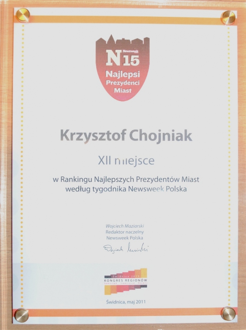 ranking 2011 dyplom