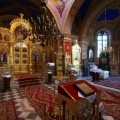 Cerkiew prawosławna pw.  Wszystkich Świętych dekorowane wnętrze