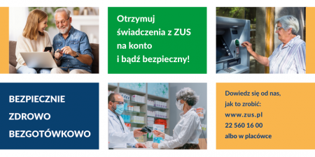 grafika Bezpiecznie, zdrowo, bezgotówkowo POZIOM