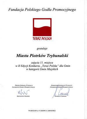 Teraz Polska Piotrków dyplom